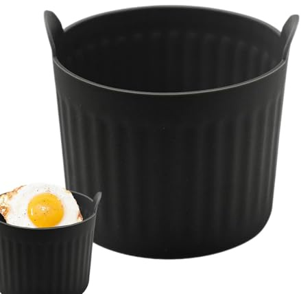 Air Fryer - Pirottini per muffin in silicone per friggitrice ad aria calda, 6,6 x 6,6 x 6,5 cm, per friggitrici ad aria calda, in silicone, riutilizzabili, antiaderente, per muffin