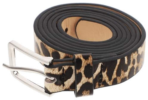 Garneck Modischer Damen Gürtel Im Leoprint Aus Hochwertigem PU-Leder – Stylischer Leoparden Gürtel Mit Trendigem Leopardenmuster Für Jeans Und Hosen – Perfektes Accessoire Für Jeden Look