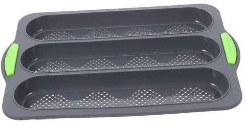 MAGICLULU Molde para Pan de Silicona Tres Ranuras para Hornear