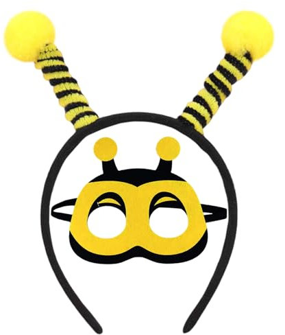 1 Pièce Bande D'Abeille Et 1 Pièce Masque Pour Les Yeux, Accessoires De Jeu De Rôle, Accessoires De Vêtements D'Abeilles, Accessoires De Vêtements Amusants.