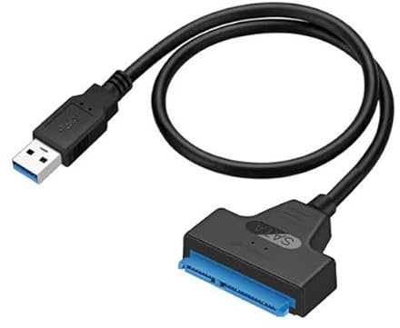 Fobufue Cable USB Adaptador 3 una USB 3.0 Cable Adaptador USB Soporte de Disco Duro Ssd Hdd de 2,5 Pulgadas