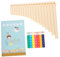 Gatuida 1 Satz Panflöteninstrument musikinstrumente musical instruments trauzeugengeschenke Panflöte für Panflöten - Musikinstrument Musikröhren Panflöte Musikinstrument Harz Beige