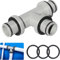SUCANY 38 mm Connettore Tubo Piscina,Applicabile per Connettore Tubo Piscina Ø38 mm,per Intex, Bestway, Coleman Pool Adapter