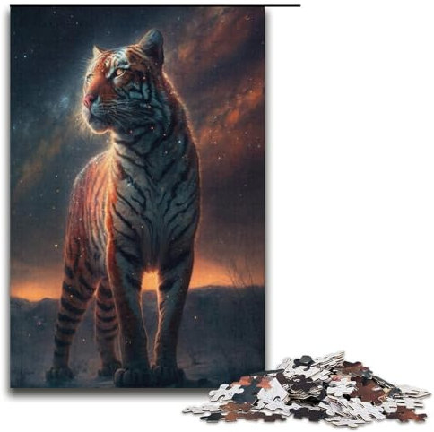 Animal Universe Tiger 1000-teiliges Puzzle für Erwachsene Puzzle als Geschenk geeignet für Teenager ab 14 Jahren 1000 Teile (38 x 26 cm)