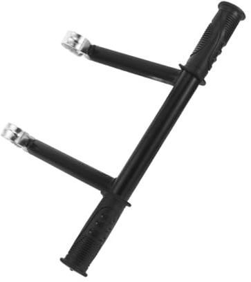 Edelstahl Kinderwagen Griffverlängerung Schwarz, Verstellbare | Kinderwagenzubehör mit Abnehmbarem Armlehnenhalter, Glatte Oberfläche, Bequemer Griff, Stabile Ausführung