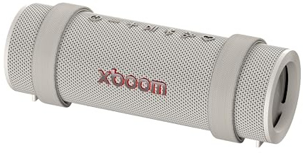 LG xboom Grab,Speaker Bluetooth Portatile, Cassa Altoparlante Impermeabile e Antipolvere IP67, Fino a 20h di Autonomia,Compatibile con (Google, Siri, Alexa)[Grigio]