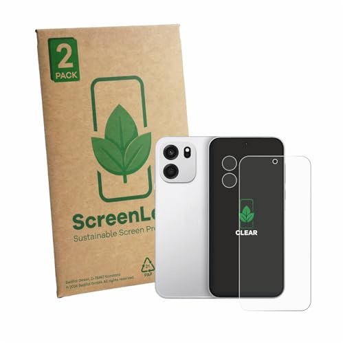 ScreenLeaf 2 Stück Schutzfolie für OnePlus Turbo 6V (Display+Kamera) [nachhaltiger Displayschutz, Folie, transparent, kratzfest]