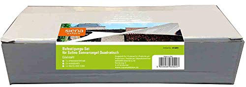 Siena Garden Kit de Montage pour Voile d'ombrage Solino