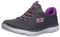 Skechers Femme Summits Sneaker, Gris Violet, 35.5 EU