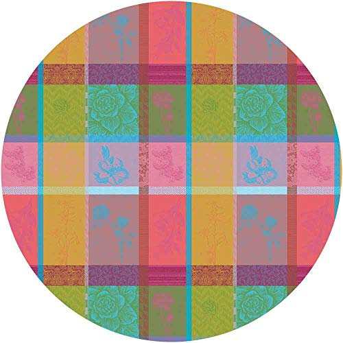 Garnier-Thiebaut 34906 Mille Gardenias Bourgeons Tablecloth Tischdecke, baumwolle, Mehrfarbig