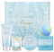 BODY & EARTH Geschenkbox für Frauen – 5 tlg. Ozeanduft Geschenkset Frauen, Duftkerze, Körperbutter, Handcreme, Badebombe, Geschenke für Frauen, Männer, Freundin, Mama
