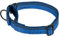 Hyhug Martingale Nylon Klassische Halsbänder ，Anti-Flucht Hundehalsband. 3M Reflektierender Streifen, Komfortabel Verstellbar, Sicherer Nachtspaziergang, Hunde-ID-Tag-Montageloch (Groß, Marina Blue)