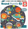 Educa - Weltraum, 28 Teile Rund-Puzzle für Kinder ab 3 Jahren, Astronaut, Raumschiff (18908)