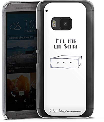 Hard Case kompatibel mit HTC One M9 Schutzhülle transparent Smartphone Backcover Offizielles Lizenzprodukt Kinderbuch Der Kleine Prinz