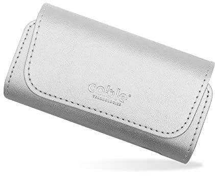 Cable Technologies Luxury Collection Schutzhülle aus hochwertigem Kunstleder für IQOS ILUMA/3/3 Duo/2.4 Plus, Etui aus Leinen und PU-Leder, Organizer, Schutzhülle/Tasche, Zubehör (Silber Luxury)