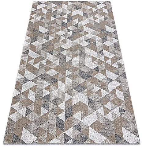 Teppich CASA ÖKO SISAL Boho creme / taupe, recycelte Teppich 153x220 cm