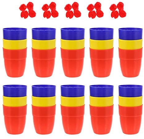 TOYANDONA Cups And Balls Trick Magician Prop Trick Cup Professional Performance Trick Toys Funny Trick Cup 30PCS