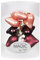 MAGIC 8 STK. Herzen 4cm Glas Weihnachtsschmuck Weihnachtskugeln Weihnachtsdeko Christbaumkugeln Christbaumschmuck (Vintage Rose (Bordeaux rosa))