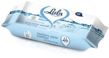 LULA Befeuchtung Toilettenpapier 99% Wasser, 50pcs