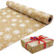 ADQUATOR 15m Rolle Weiße Schneeflocke Geschenkpapier, 100% recycelbares Geburtstag Geschenkpapier(15m×43cm)