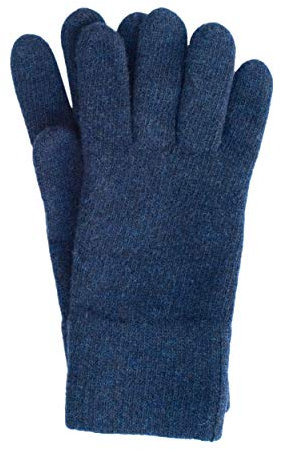 FosterNatur, Damen Handschuhe Fingerhandschuhe Winterhandschuhe, 100% Wolle extrafine (Cosmos, Gr. 6)