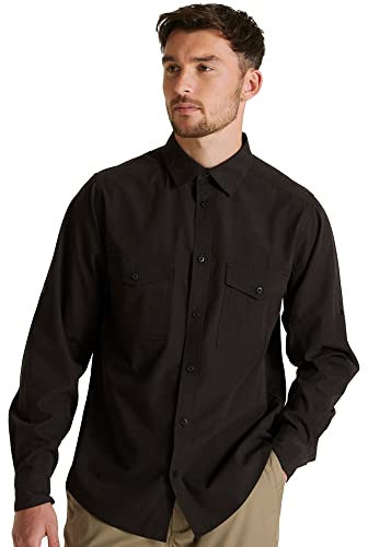 Craghoppers Mens Expert Kiwi Long Sleeved Shirt, Black, Size XXXL