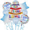 9 Stück bunte Kuchen Folienballons Set, 40 Zoll Geburtstagskuchen Folie Metallic-Ballon für Party Supplies Baby Dusche Dekorationen, große Mylar Folie Kuchen Ballon für Geburtstag Party Dekoration