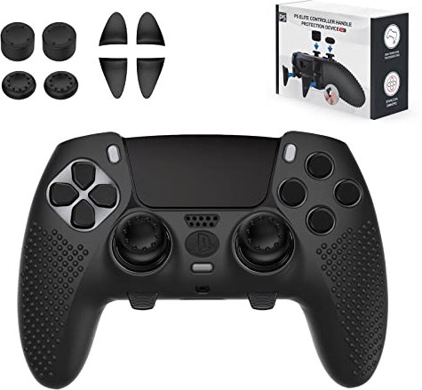 PS5 Edge Controller-Abdeckung, Schutzhülle für PlayStation 5 Edge Controller, PS5-Controller-Hülle für PlayStation 5, DualSense Wireless Edge Controller mit 4 Daumengriffkappen + L2 R2