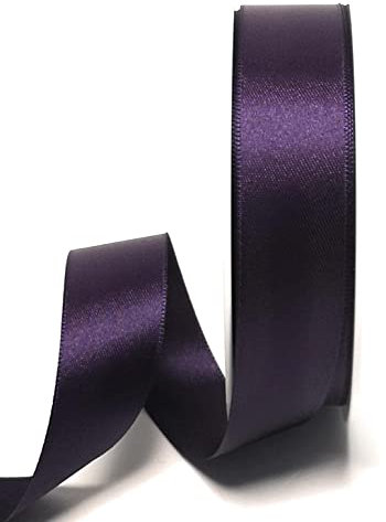 s.dekoda Satinband 25m x 25mm Lila Schleifenband Dekoband Satin