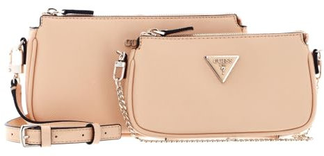 GUESS Noelle Double Pouch Crossbody Apricot Cream