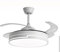 BEL AIR HOME - Ventilador de Techo Robin - Motor DC Silencioso - Luz LED 36W 3 Temperaturas - Aspas Desplegables - Mando a Distancia - Ventilador de Techo con Luz, Blanco, Metal