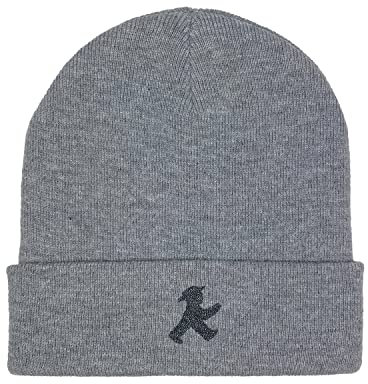 AMPELMANN Mütze | WINTERFREUND | geher | grau meliert | Unisex | Strickmütze | Winter | Berlin | Souvenir