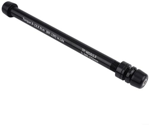 Emiif Bike Trainer Thru Axle Adapter, 12MM Axle 1.5/1.75 Thread Pitch Multiple Length(M12x1.5 166-178)