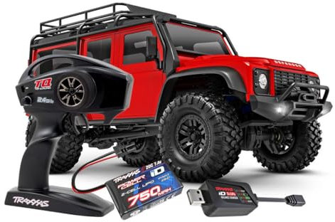 TRAXXAS TRX-4M rot 1/18 4x4 LD Land Rover Defender Scale Crawler inkl. Akku Lader 4WD RTR