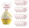 URROMA Happy Valentine's Day Cupcake Toppers, Rose Gold 20pcs Sweet Love Theme Valentine's Day Cupcake for Baby Shower DIY Birthday Party Wedding Valentine's Day