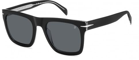 Beckham Herren Db 7000/S Flat Sonnenbrille, Schwarz (Black Crystal), 54