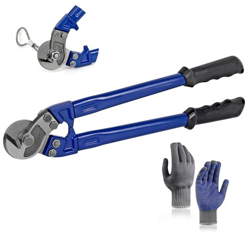 SPENDINS 18 Wire Rope Cutter, Hardened Cable Cutter Cuts Up to 5/16