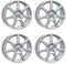 4x AUTEC Felgen Alufelgen TALLIN 6.5x16 ET20 4x108 Brillantsilber kompatibel mit Opel Crossland X Corsa Crossland Mokka