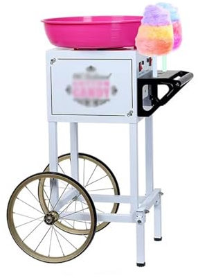 XCSCUK Cotton Candy Machine, Fully Automatic Electric Cotton Candy Machine, Fancy Cotton Candy Making Machine, Suitable for Street (A)