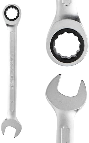 B2C Ratchet Spanners Combination Ratchet Wrench Spanner 72T Fixed CRV 8mm - 32mm for Workshop Garage Home DIY Hand Tool Torx (14mm)
