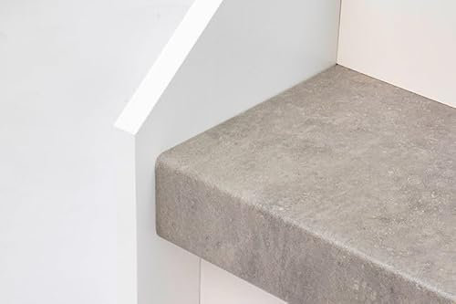 Trepsa Laminat-Austrittstufen Beton | 900–1800 mm | Treppenrenovierungsstufen (Beton, 1350 mm)