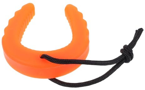 Didiseaon C-Shaped Door Stopper Wedge Orange with Anti-Pinch Safety Device for Fire Exit Security Floor Door Alarm Stopper for Emergency