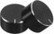VILLCASE 2 Stück Potentiometerknopf Bedienknöpfe Gitarre Pedalknauf Gitarreneffekt Potentiometer-bedienknopf Drehknöpfe Bassknöpfe Ersatzknopf Schalterknopf Drehknopf Steuern Black Plastik