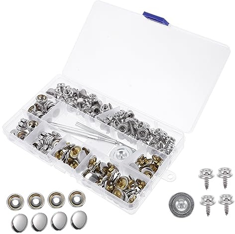 HOMSFOU Turnbuckle Canvas Fastener Kit Setting Tool for Boat Cover Fasteners Heavy Duty Snap Buttons