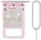 SIM Card Tray Holder with Micro SD Slot Replacement Part for Samsung Galaxy Tab S6 Lite 10.4, Model P610 P615 (Pink)