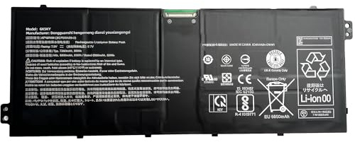 56Wh AP18F4M batería de portátil 7380mAh 4-Cell reemplazo para Acer para Chromebook 714 CB714-1WT CB714-1W / para Chromebook 715 CB715-1WT CB715-1W / Spin 7 SP714-61NA Serie 2ICP5/54/90-2 Rendimi