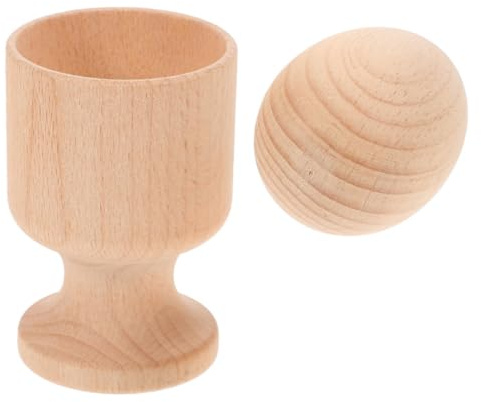 FUNOMOCYA Giocattolo in Legno per Portauovo, Puzzle Uova Montessori per Coordinazione Occhio-Mano, Gioco Educativo Sensoriale per Abilità Motorie Fini e Sviluppo Precoce