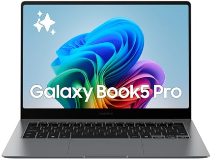 Samsung Galaxy Book5 Pro 14, Copilot+ PC, Ordinateur Portable avec IA, Processeur Intel Core Ultra 7, Mémoire 16 Go RAM, Stockage 1 To, Clavier AZERTY Fr, Anthracite
