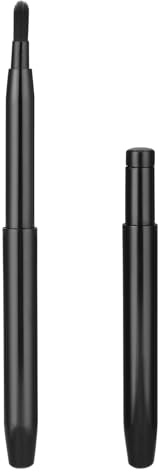 2 pennelli per labbra, rossetto, retrattile, nero, piatto, correttore, mini labbra, applicatore portatile per fondotinta, pennello per labbra