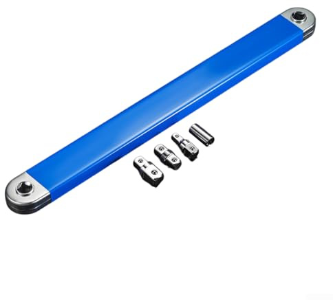 Set di chiavi offset regolabili con adattatore generale per spazi ristretti, altezza 39 cm, strumento di estensione in acciaio al carbonio con adattatori da 1/4-3/8-1/2 per riparazioni